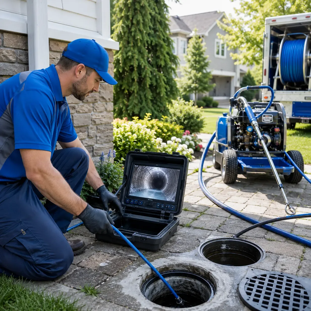 Outdoor drain cleaning professionals serving Malvern, IA