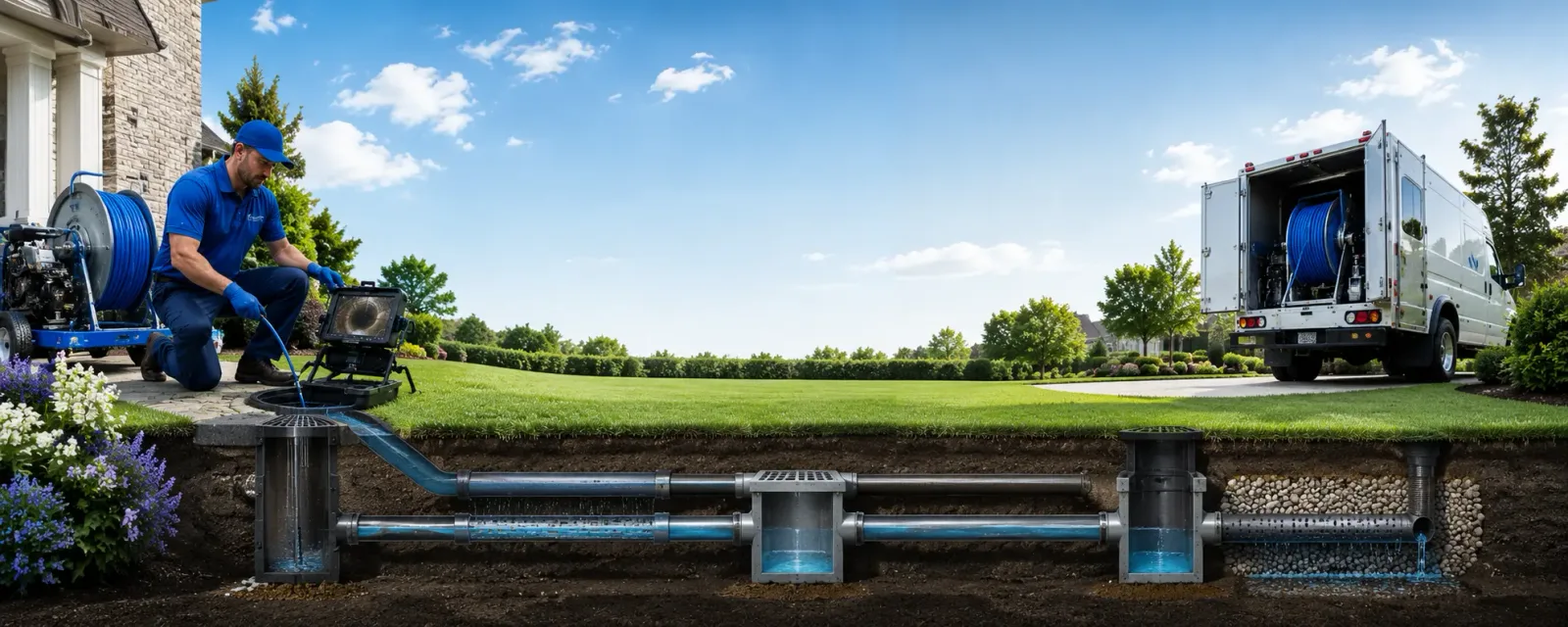 Outdoor drain cleaning information for Malvern, IA